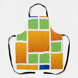 Orange Gradient Squares Apron