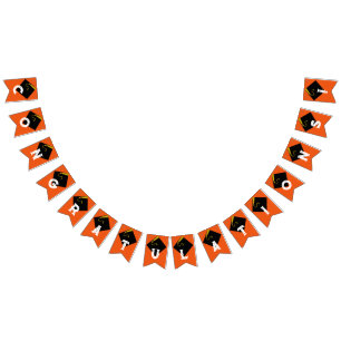 Orange Graduation Party Decoration Bunting