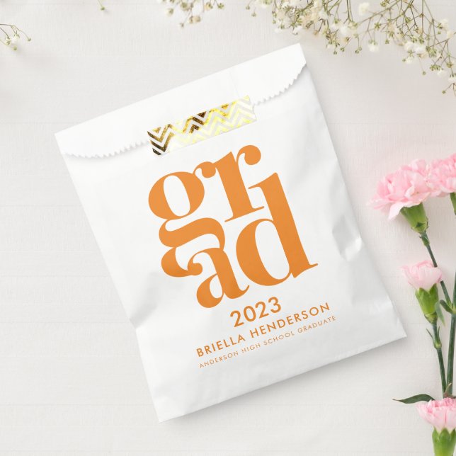 Orange Graduation Party Favour Bag (Sealed)