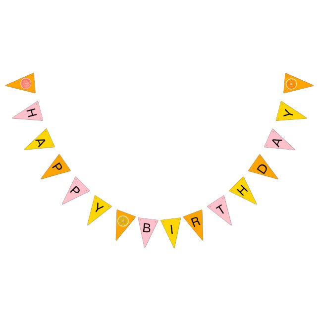 Orange, Grapefruit and Lemon Bunting (All)