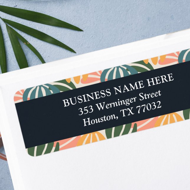 Orange Green Groovy Leaves Retro Botanical (Creator Uploaded)