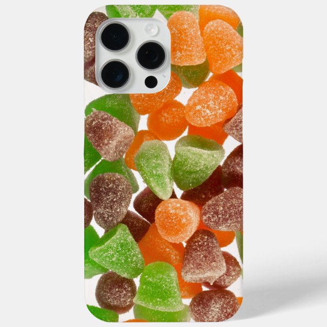 Orange green red gum candy sprinkled with sugar Case-Mate iPhone case (Back)