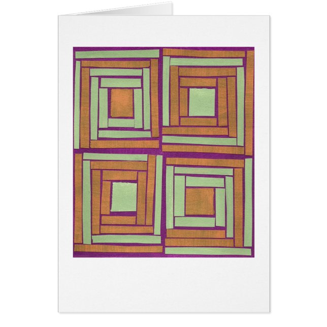 Orange green squares design (Front)