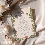 Orange Green Vintage Floral Wedding Info Card<br><div class="desc">Accentuate the charm of your wedding invitation suite with our Art Nouveau and Art Deco-inspired wedding info/details card. This enchanting card, adorned with vintage-themed floral motifs, shares these iconic artistic periods' subtle intricacies and refined elegance. The beautifully harmonised colour palette of olive and orange weaves a romantic narrative that captures...</div>