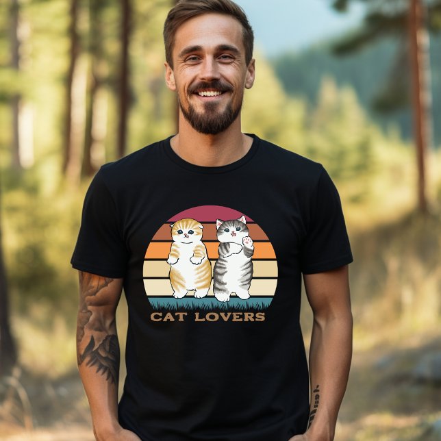Orange Grey Brown Cat Lovers T Shirt (Creator Uploaded)
