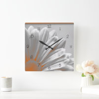 Orange Grey Floral Highlights