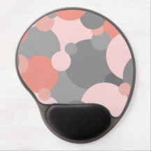 Orange-grey molecules gel mousepad