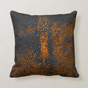 Orange & Grey Shagreen Cushion