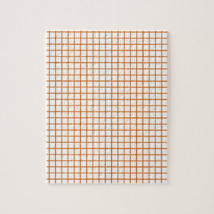 Orange Grid Jigsaw Puzzle