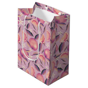 Orange Grove dusk pattern elegant citrus Medium Gift Bag