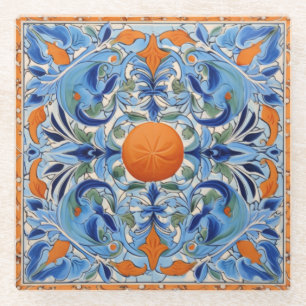 Orange Grove Glass Coaster