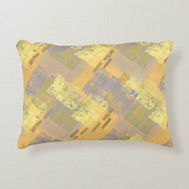 Orange grunge texture. decorative cushion (Front)