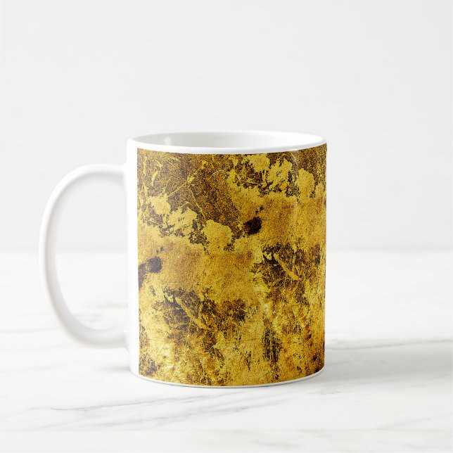 Orange grunge textureabstract,ancient,antique,art, coffee mug (Left)