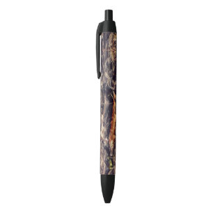 Orange Guana Art Black Ink Pen