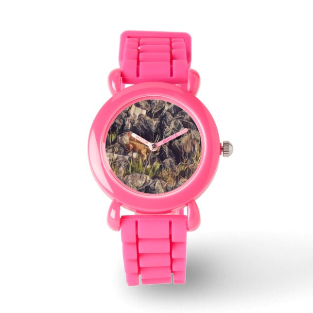 Orange Guana Art Watch (Front)