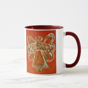 Orange Guardian Angel Mug or Cup