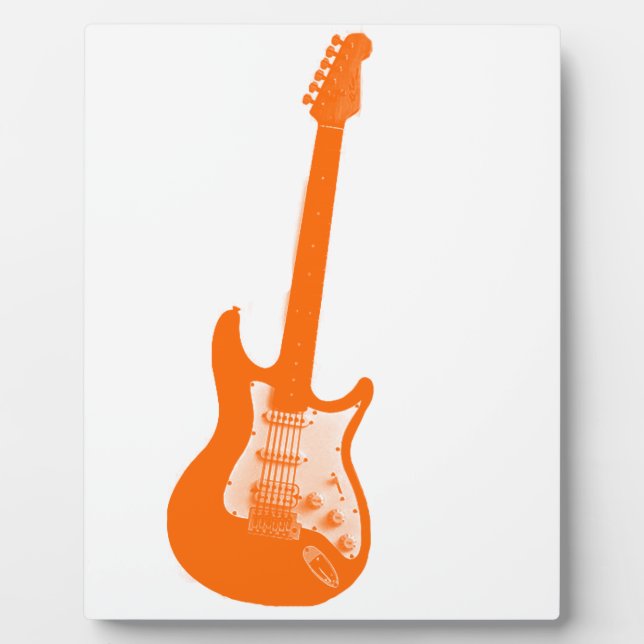 Orange guitar plaque (Front)