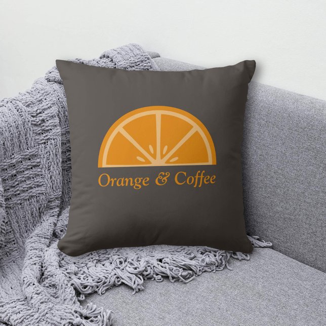 Orange Half-Slice  Cushion (Orange Half-Slice Pillow)