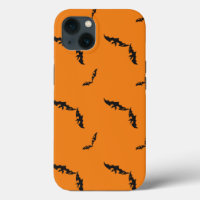Orange Halloween/bat Case-Mate iPhone Case
