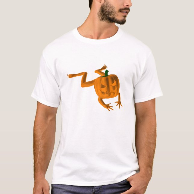 Orange Halloween Frog T-Shirt (Front)
