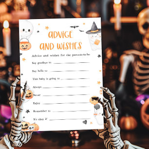 Orange Halloween Little Boo Advice and Wishes Game