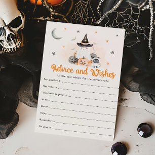 Orange Halloween Little Boo Advice and Wishes Game
