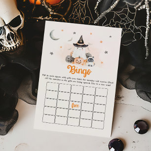 Orange Halloween Little Boo Bingo Game