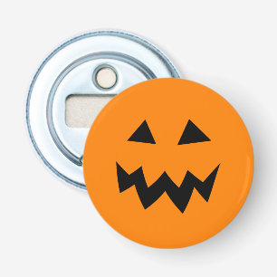 Orange Halloween party pumpkin face bottle opener