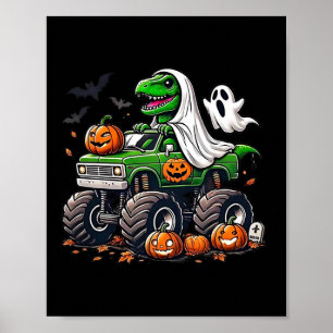 Orange Halloween Shirt Boys Toddler Kids Ghost Shi Poster