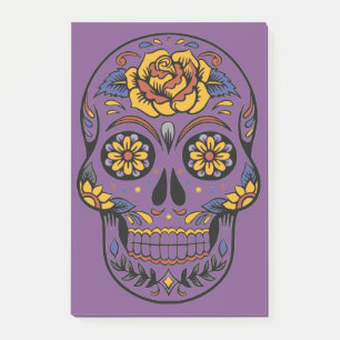 Orange Halloween Skull Post-it Notes