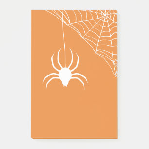 Orange Halloween Spiderweb Post-it Notes