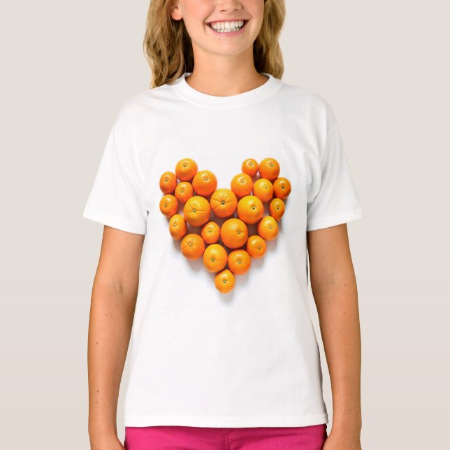 Orange Heart T-Shirt (Front)