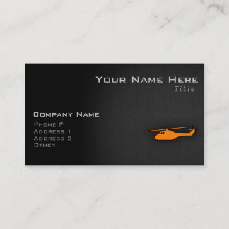 Orange Helicopter Business Card