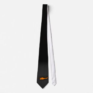 Orange Helicopter Tie