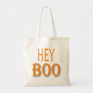 Orange Hello Boo Tote Bag