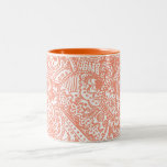 Orange Henna Mug<br><div class="desc">Beautifully intricate hand illustrated patterns inspired by South Asian Henna patterns on a ceramic mug,  ideal for a quirky gift.</div>