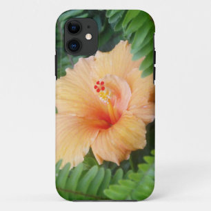 Orange Hibiscus Flower with Ferns Case-Mate iPhone Case