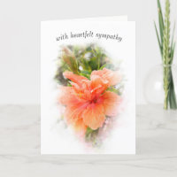 Orange Hibiscus Sympathy