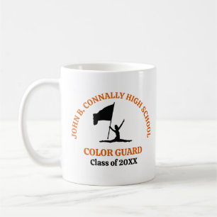 Orange High School Colour Guard Personalised Coffee Mug