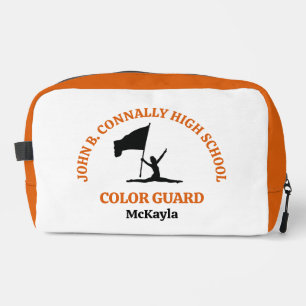 Orange High School Colour Guard Personalised Dopp Kit