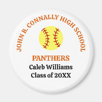 Orange High School Softball Player Personalised