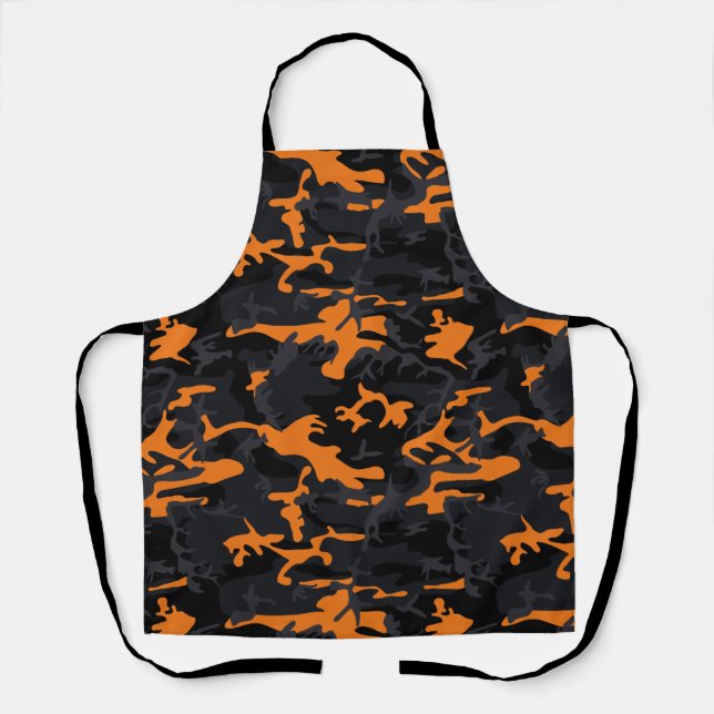 Orange Highlights Camo Apron (Front)