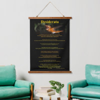 Orange Hummingbird Standing Still Desiderata 