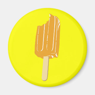 Orange Ice Cream on a Stick Magnet