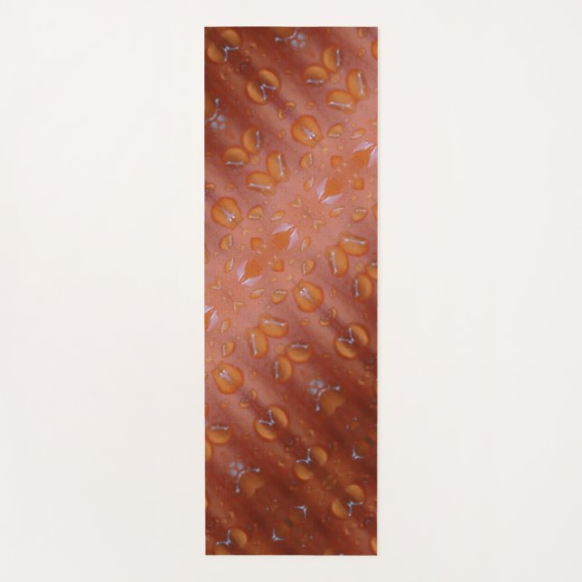 Orange Ikat 5  Yoga Mat (Front)