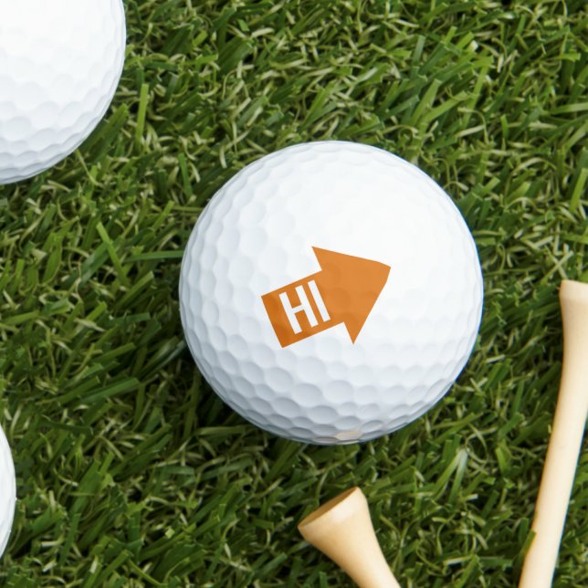 Orange Impact Arrow Golf Balls (Creator Uploaded)