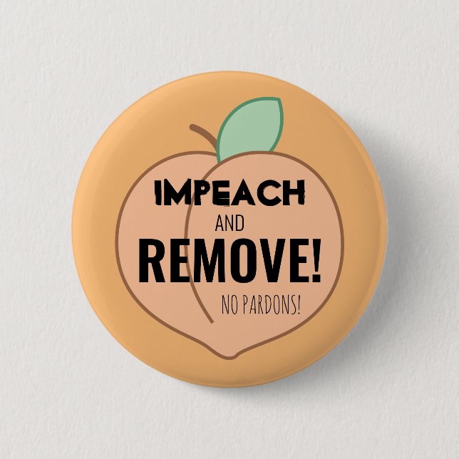 Orange Impeachment Button (Front)