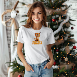 Orange  ironic Cat Lovers Christmas wishes T-Shirt