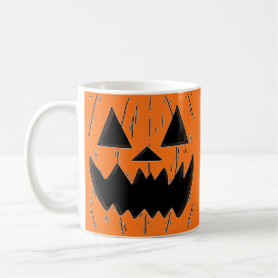 Orange Jack O' Lantern Coffee Mug