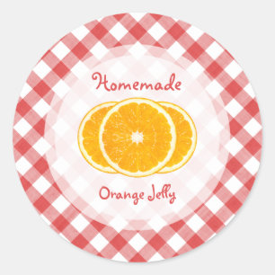 Orange Jam Jelly Classic Round Sticker